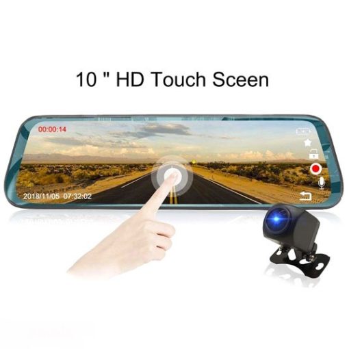 آینه مانیتور 10 اینچ D88 دارای دوربین جلو و عقب