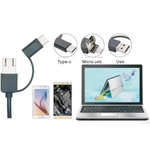 دوربین شلنگی آندوسکوپی 10 متری 3in1 - تصویر 2