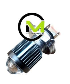 لامپ لنزدار موتور سیکلت  پایه H4 (دو کنتاکت)