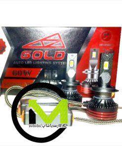 هدلایت m8 پرومکس برند GOLD پایه H7 بسته دو عددی