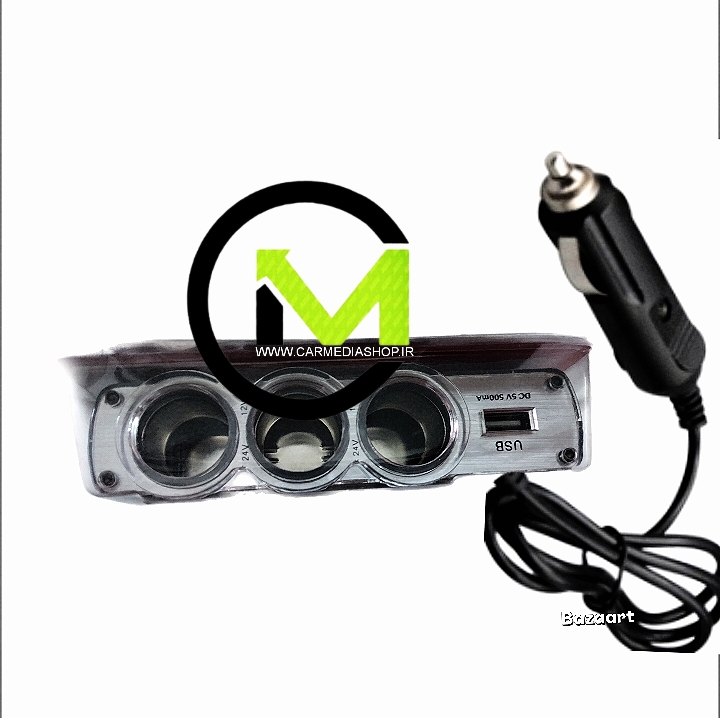 مبدل فندکی خودرو ۱ به ۳